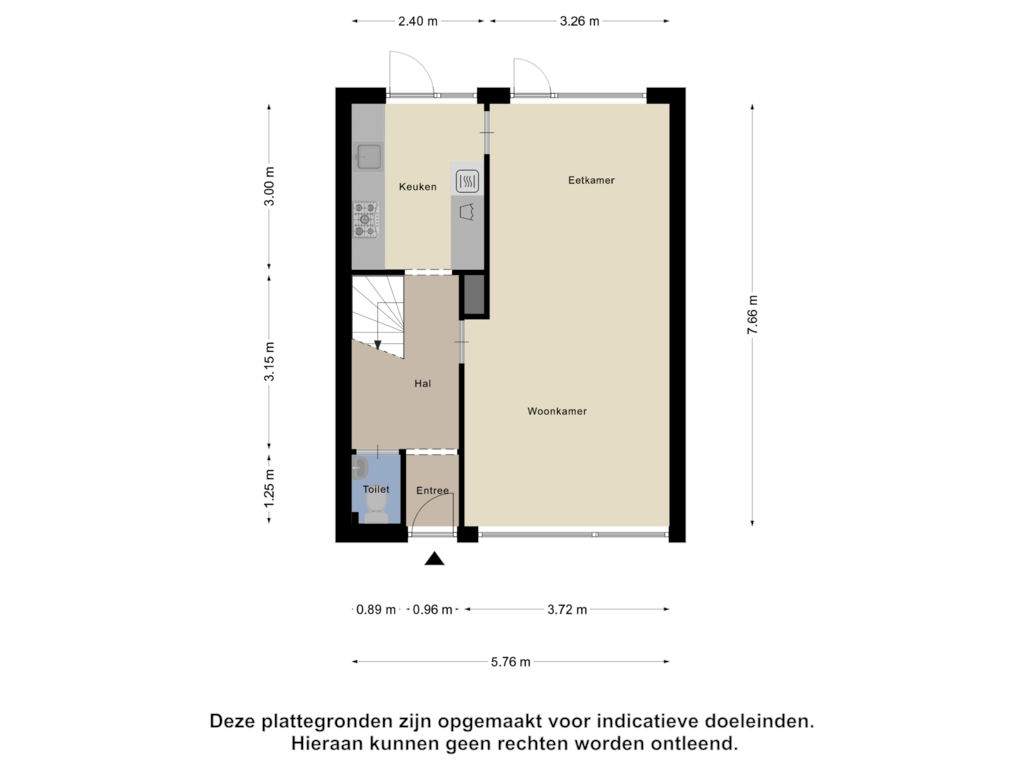 Bekijk plattegrond van Begane Grond van Arnodreef 32