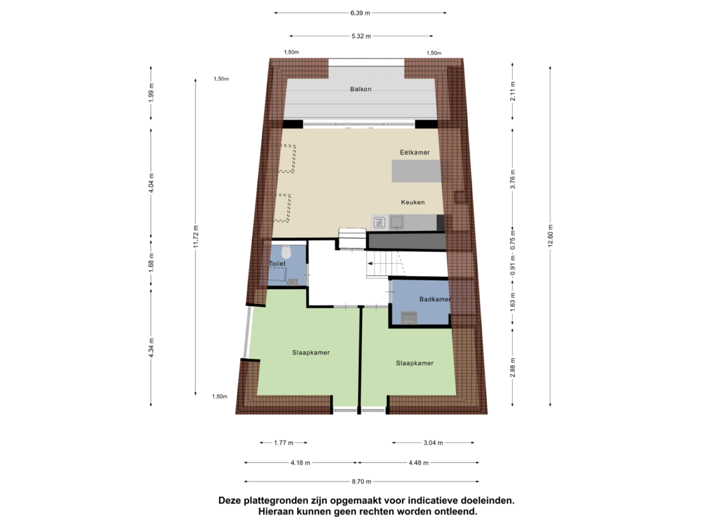 View floorplan of Eerste Verdieping of Kerkstraat 11