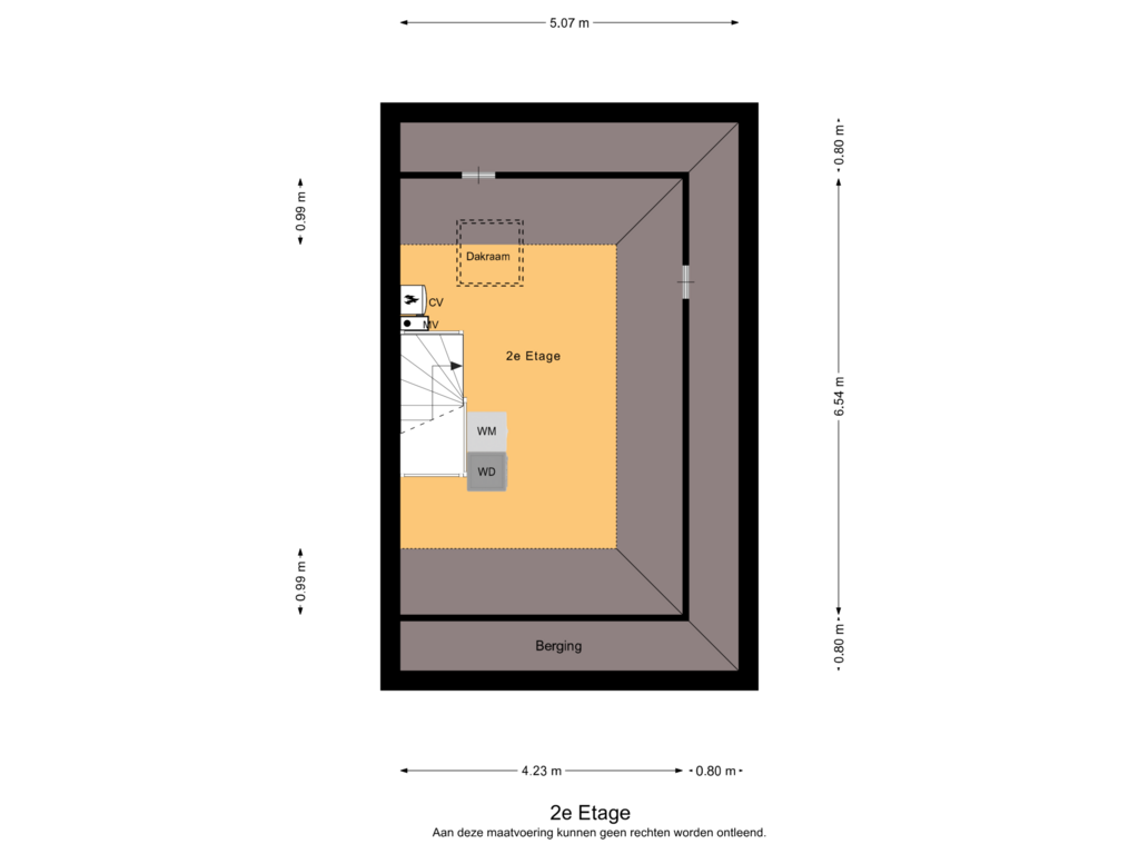 Bekijk plattegrond van 2e Etage van Duizendschoon 31