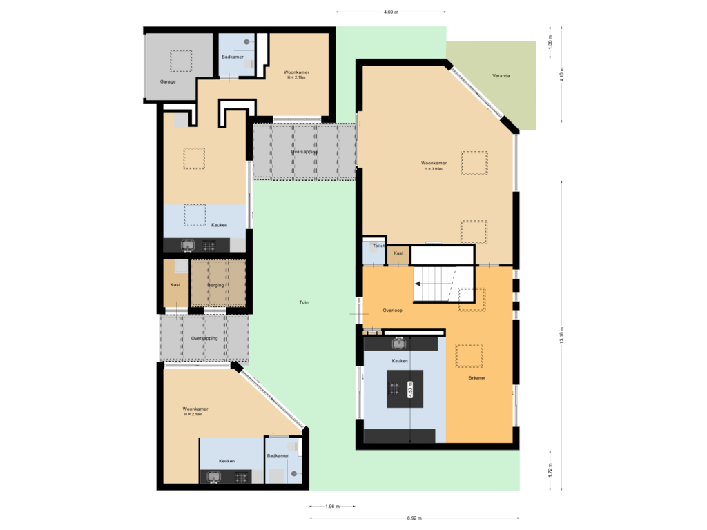 View floorplan of Situatie of Kanaalweg 45