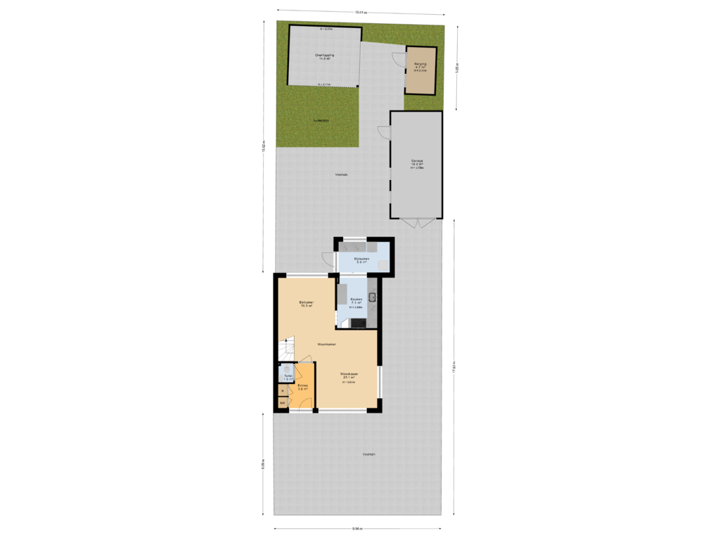 Bekijk plattegrond van Situatie van Camstrastrjitte 14