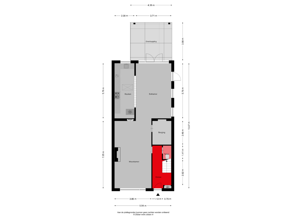 Bekijk plattegrond van Begane Grond van Zutphenseweg 105