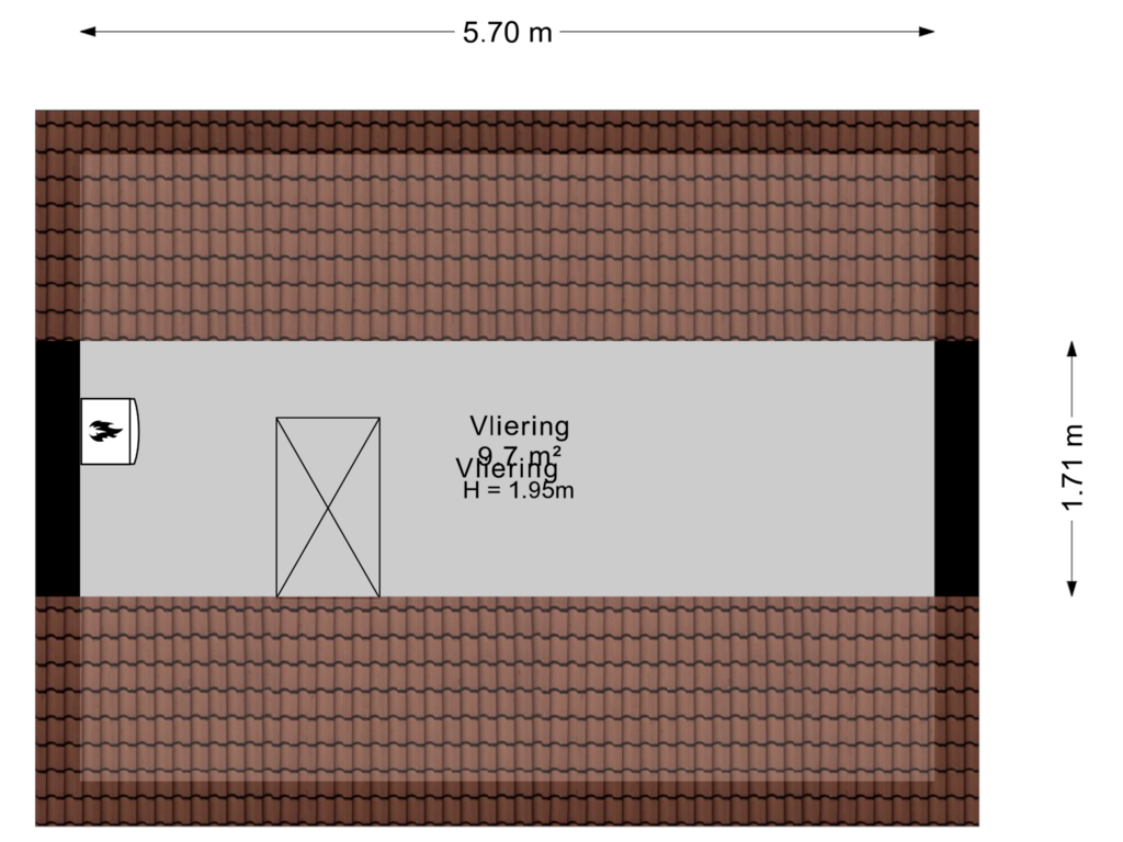 Bekijk plattegrond van Vliering van Langdeel 7