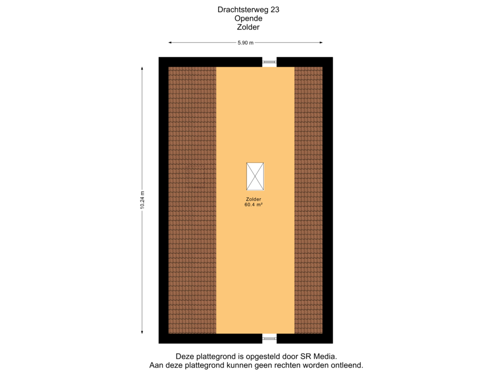 View floorplan of Zolder of Drachtsterweg 23