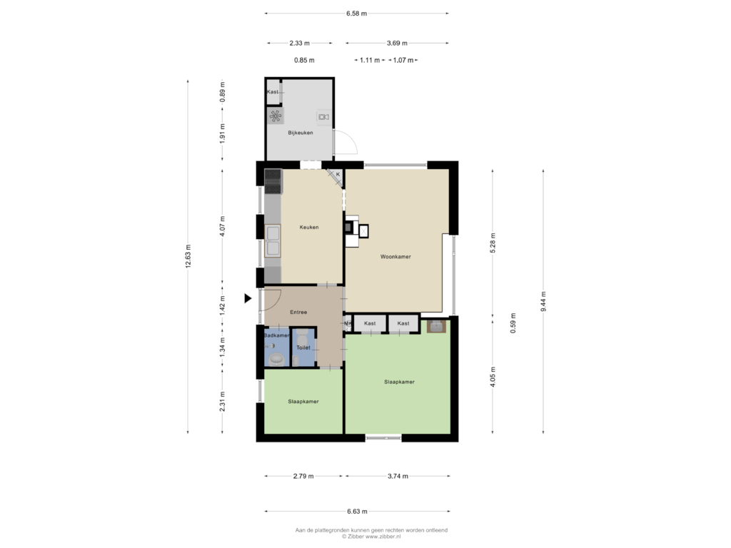 Bekijk plattegrond van Appartement van Schuitkade 3