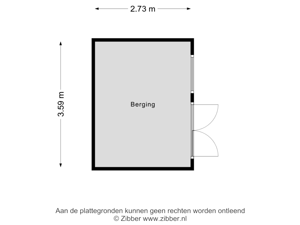 Bekijk plattegrond van Berging van Schuitkade 3