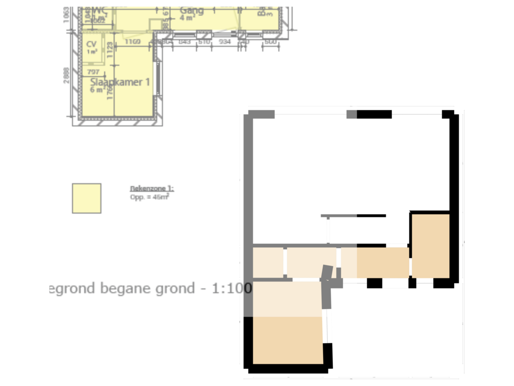 View floorplan of First floor of Keijzerstraat 20