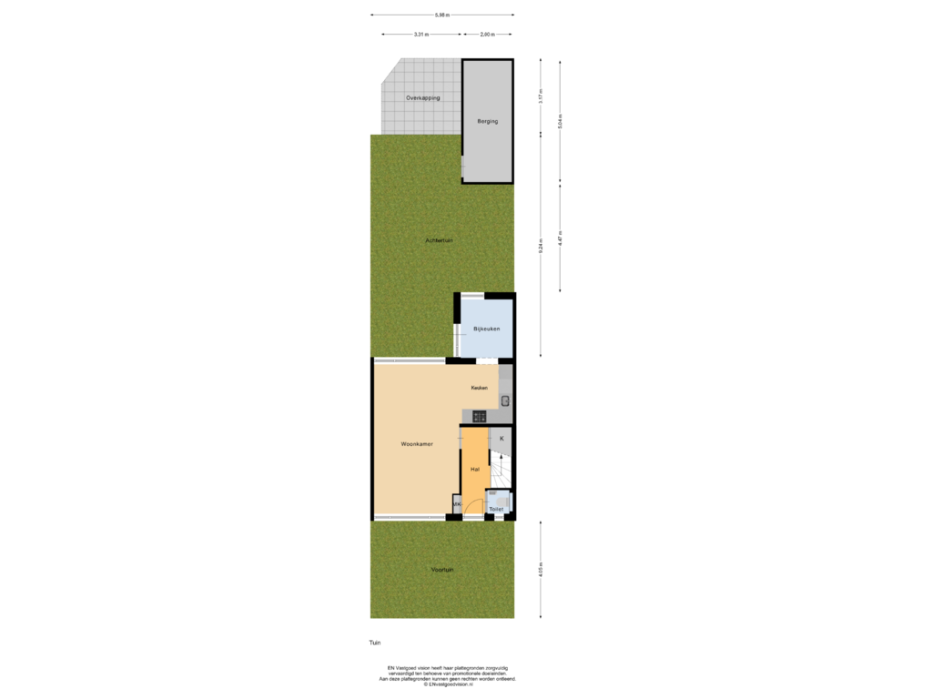 View floorplan of Tuin of Orchisstraat 29