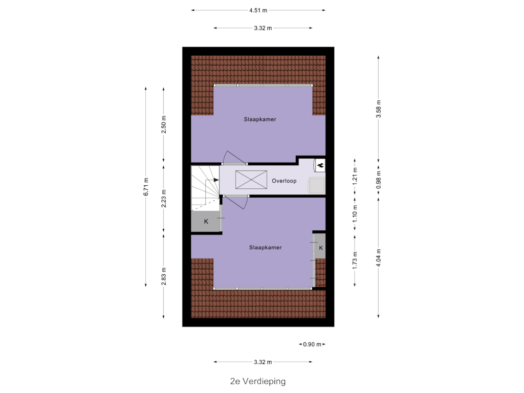 View floorplan of 2e Verdieping of Madelief 23