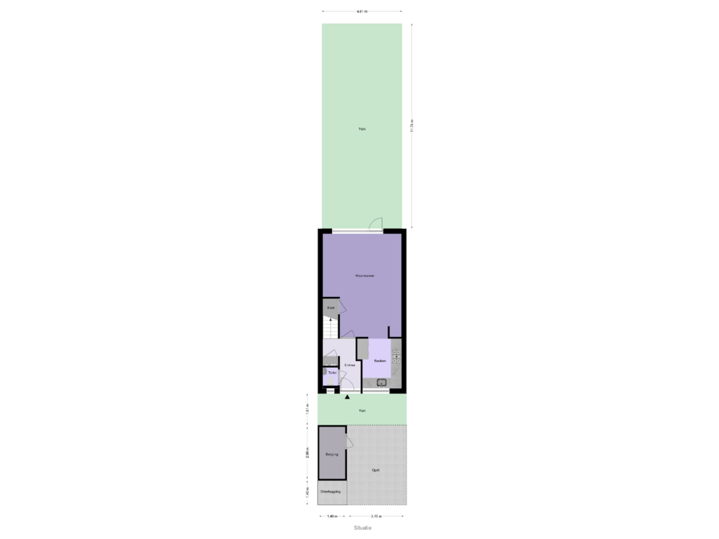 View floorplan of Situatie of Madelief 23