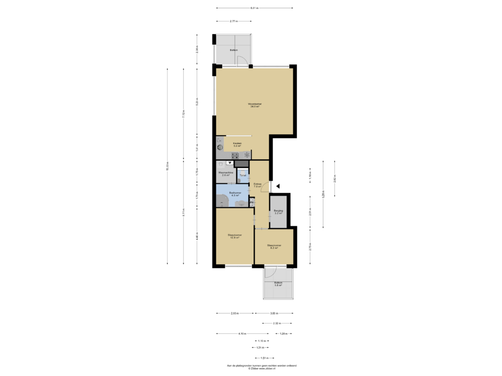 Bekijk plattegrond van Begane Grond van Bettekamp 9-B