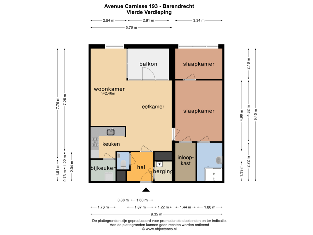 Bekijk plattegrond van VIERDE VERDIEPING van Avenue Carnisse 193