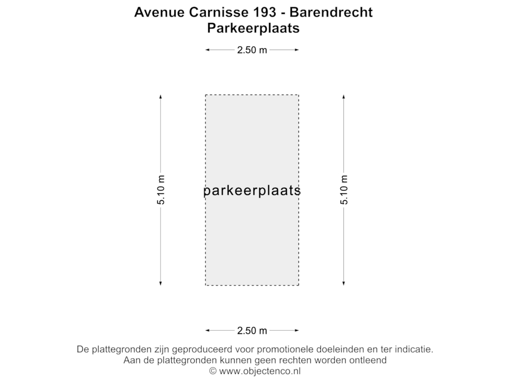 Bekijk plattegrond van PARKEERPLAATS van Avenue Carnisse 193