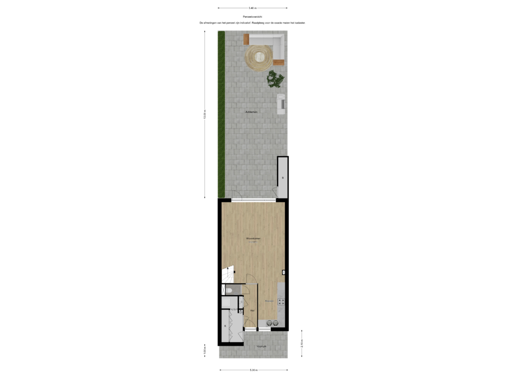 Bekijk plattegrond van Perceeloverzicht van Laan van de Mensenrechten 143