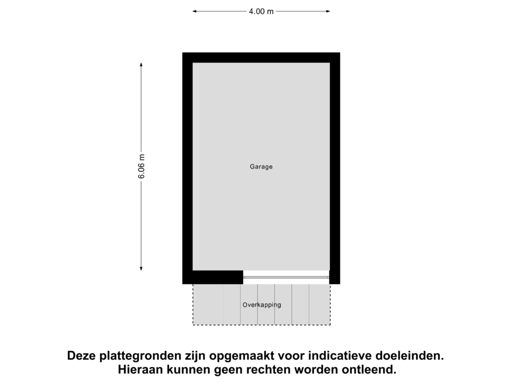 View floorplan of Garage of Begoniastraat 34