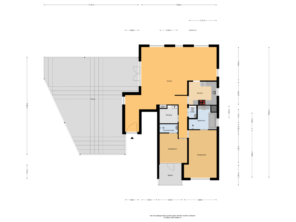 Bekijk plattegrond van Appartement van Zuid Willemsvaart 183-D