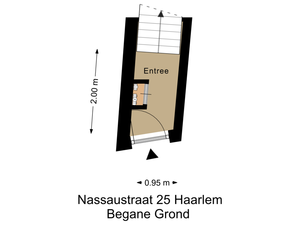 View floorplan of Begane Grond of Nassaustraat 25-RD