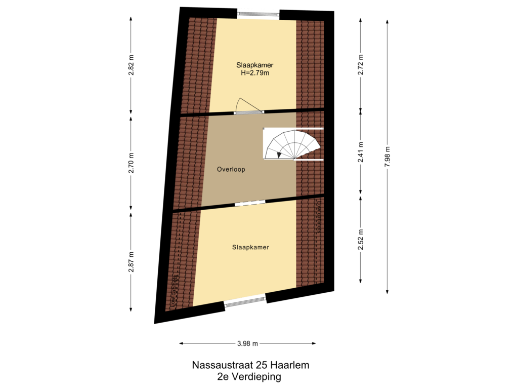 View floorplan of 2e Verdieping of Nassaustraat 25-RD