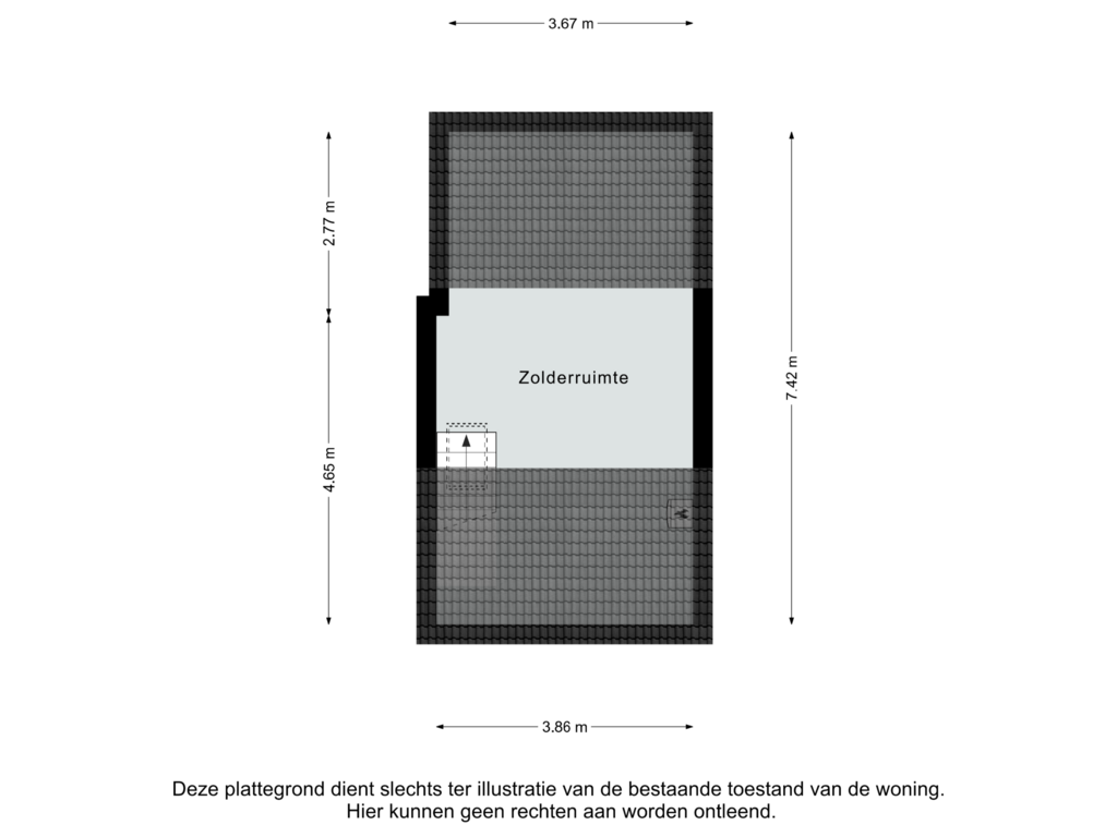 Bekijk plattegrond van Zolder van Partijerweg 31