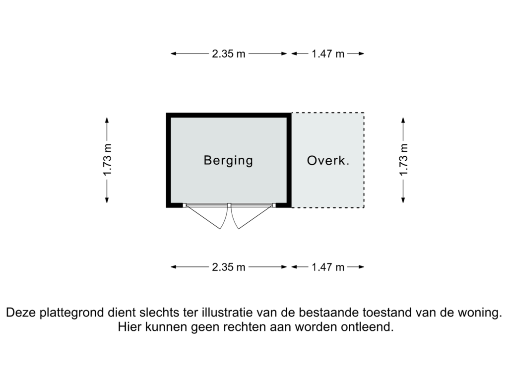 Bekijk plattegrond van Berging van Partijerweg 31