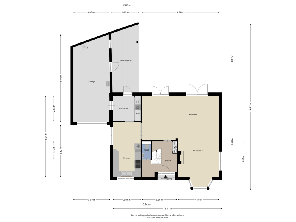 Bekijk plattegrond van Begane Grond van Beatrixstraat 17