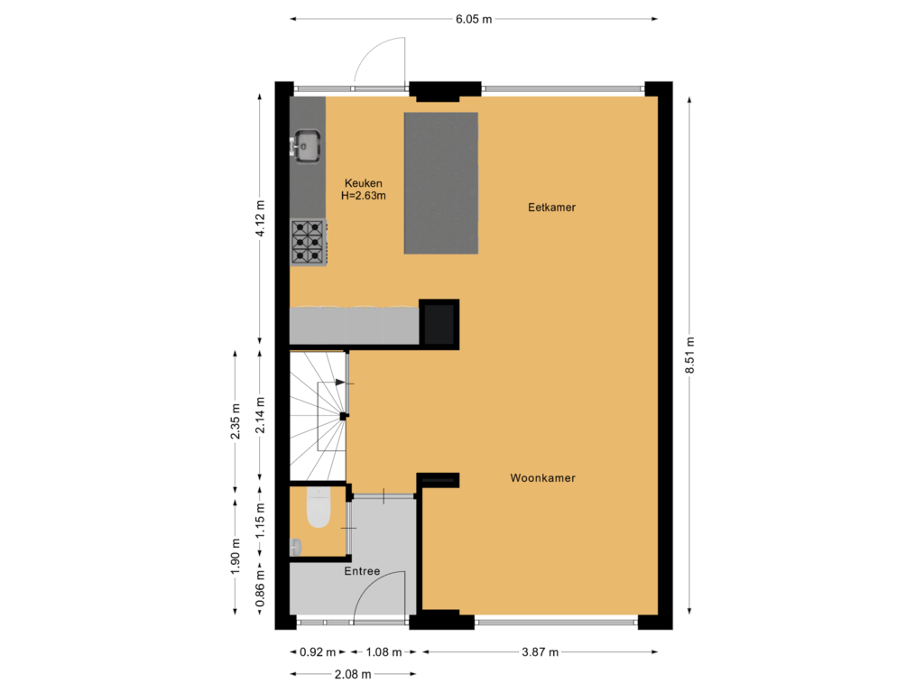 Bekijk plattegrond van Begane grond van Kenyadreef 5