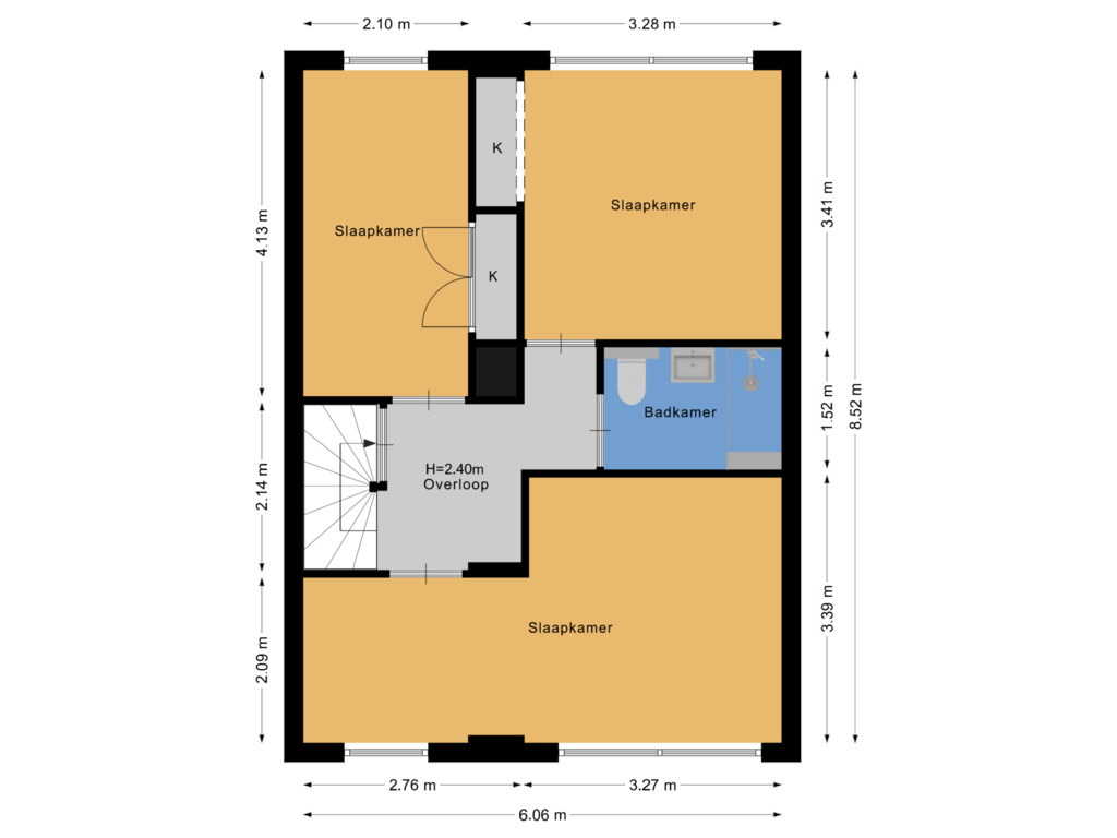 Bekijk plattegrond van Eerste verdieping van Kenyadreef 5