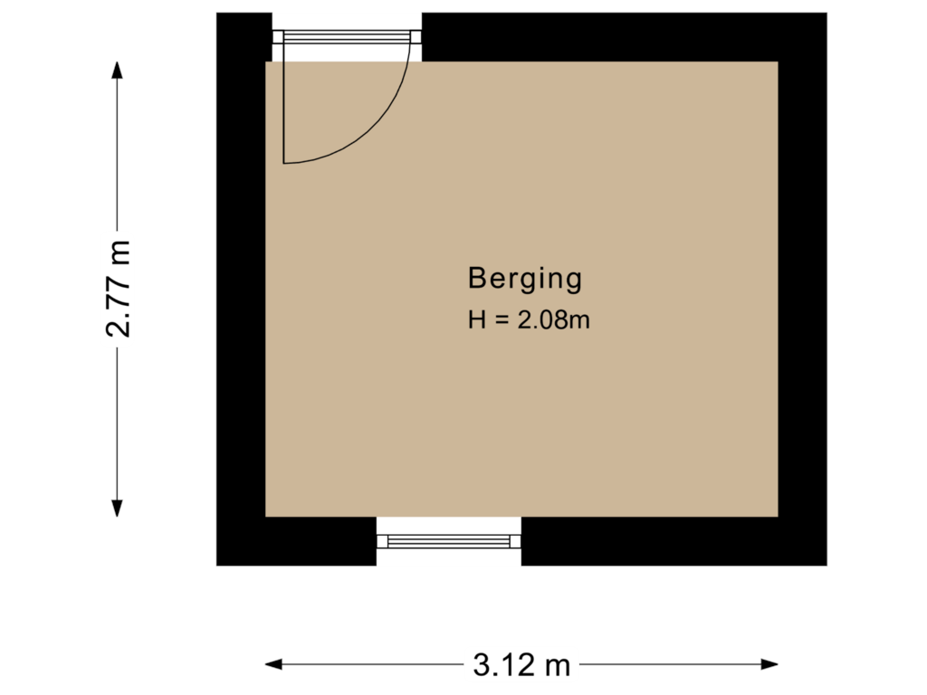 Bekijk plattegrond van Berging van Scheldestraat 49