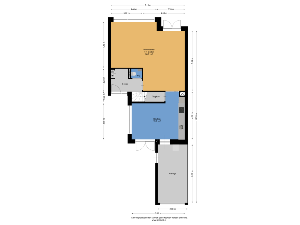 View floorplan of Begane Grond of Braksân 5