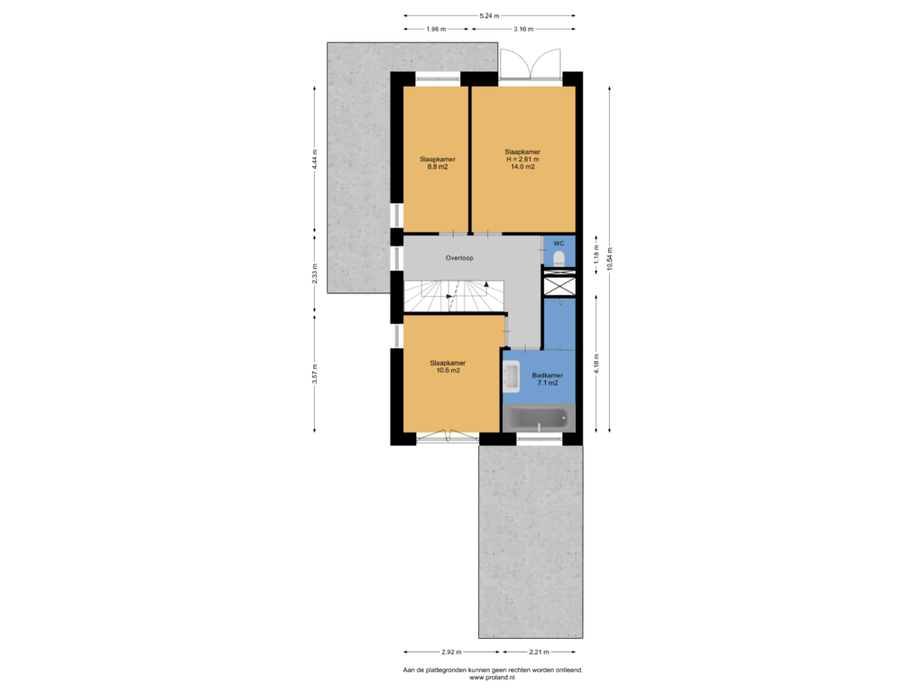 View floorplan of 1e Verdieping of Braksân 5