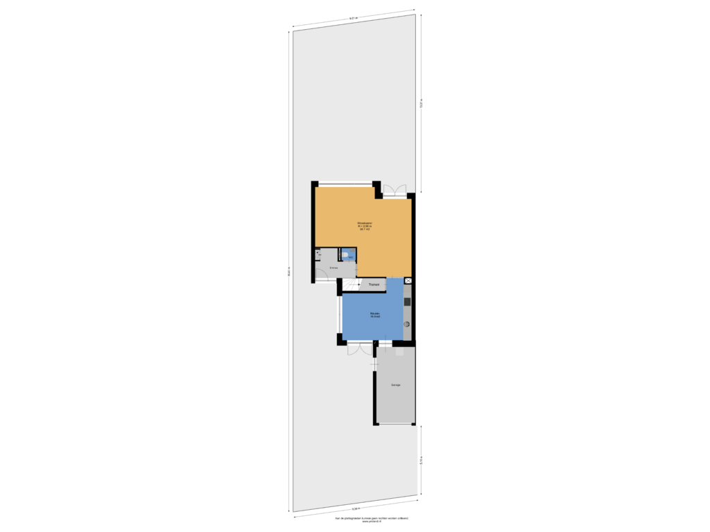 View floorplan of Begane Grond Met Kavel of Braksân 5