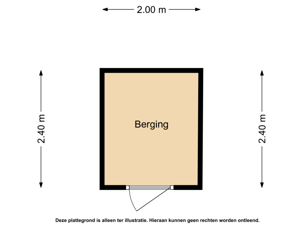 Bekijk plattegrond van Berging van Haagplein 4