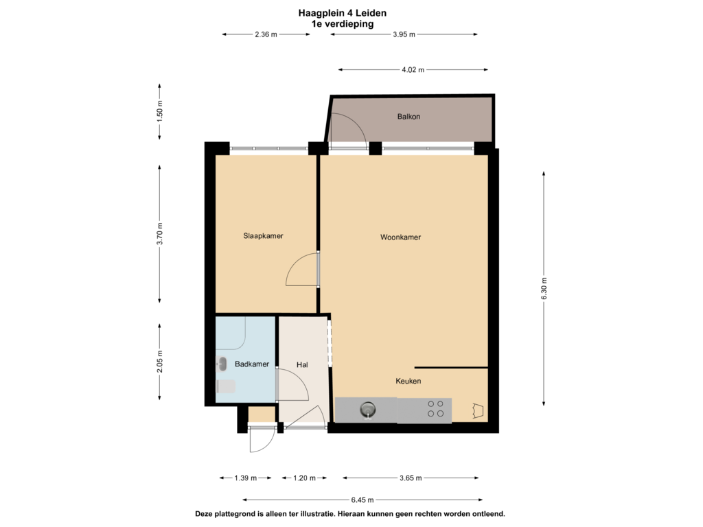 Bekijk plattegrond van Woonlaag van Haagplein 4