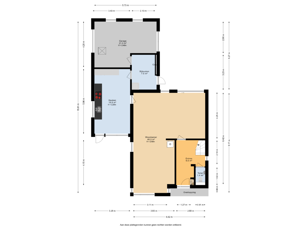 Bekijk plattegrond van Begane grond van Heechein 70