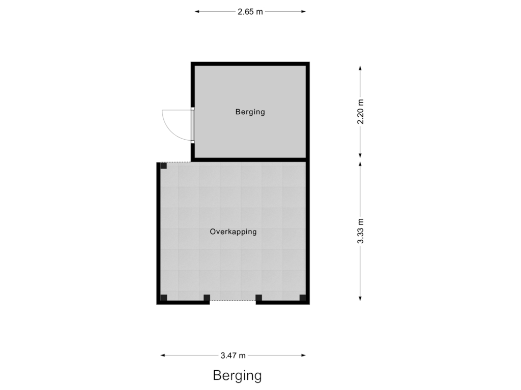 View floorplan of Berging of Paltrokmolen 48