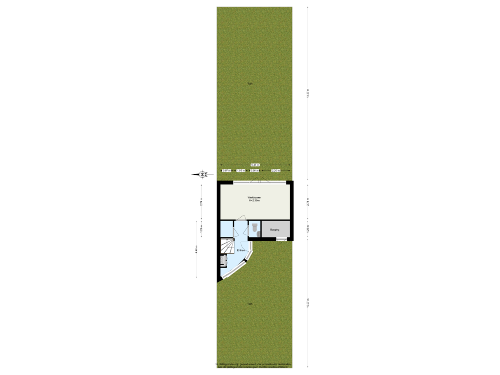 View floorplan of Begane Grond tuin of Jan Schoutenstraat 9