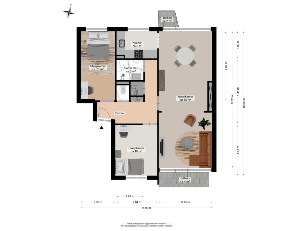 Bekijk plattegrond van Derde verdieping van Van Ketwich Verschuurlaan 53