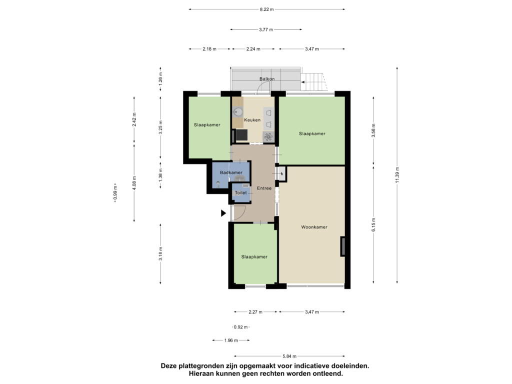 Bekijk plattegrond van Appartement van Hogenbanweg 403