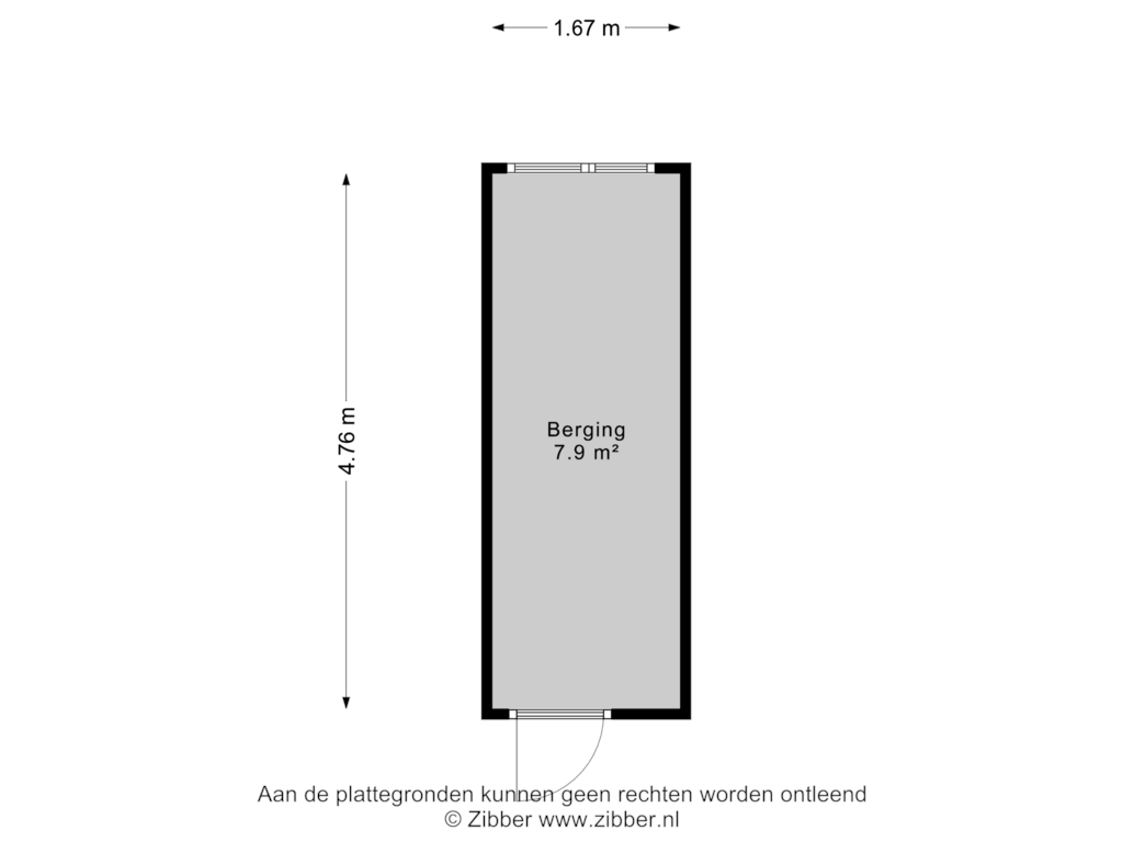 View floorplan of Berging of Prins Willem-Alexanderpark 499