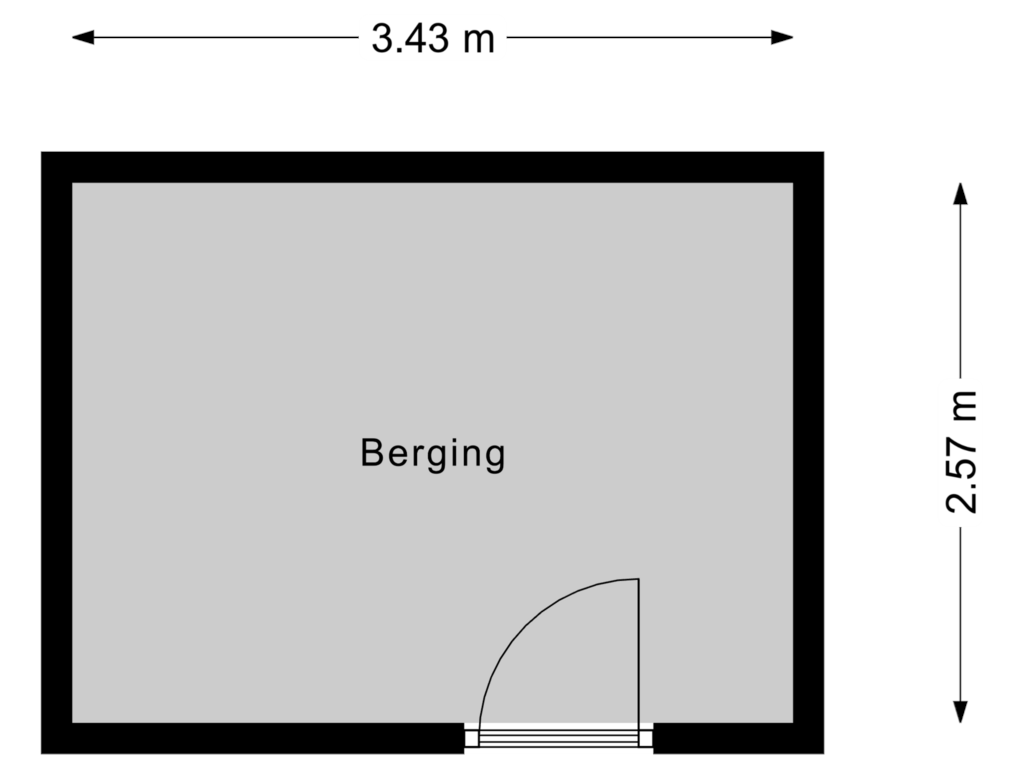 Bekijk plattegrond van Berging van Kerkweg 94