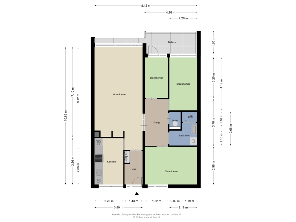 View floorplan of Begane Grond of Jan Luykenlaan 73