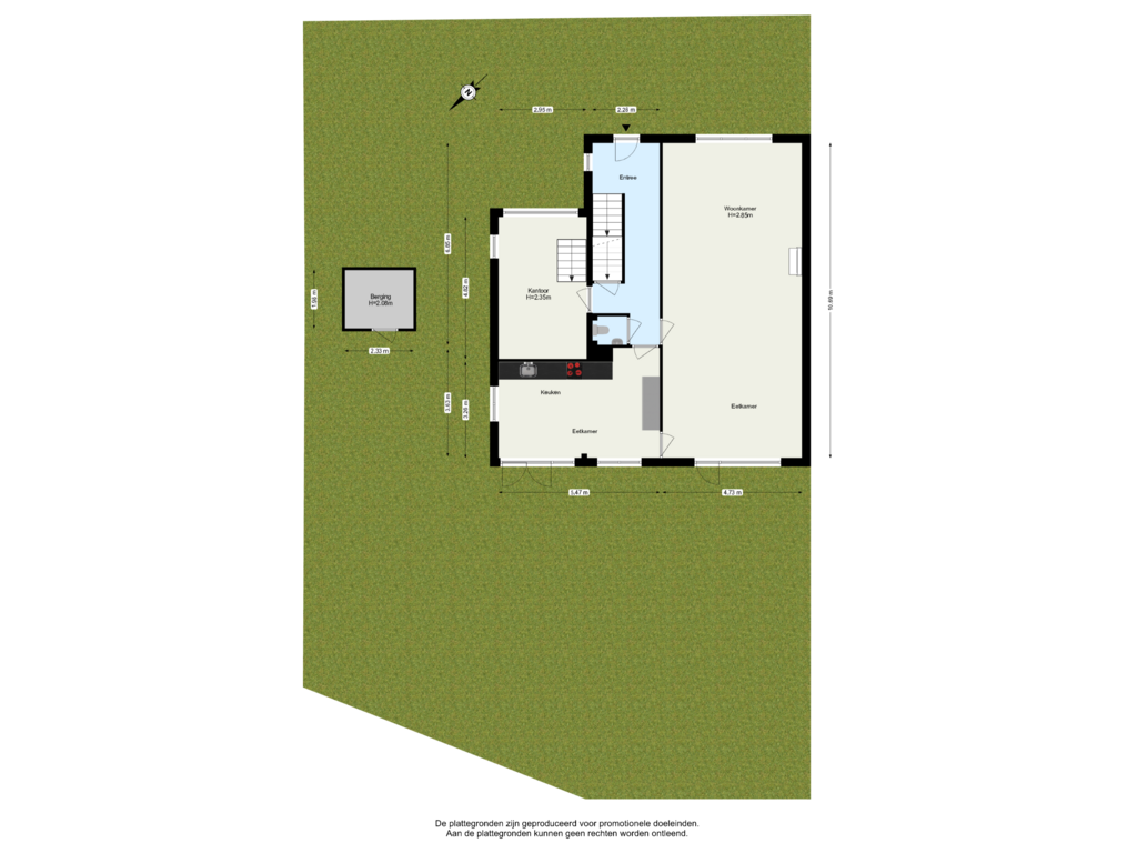 Bekijk plattegrond van Begane Grond Tuin van Oudorpweg 33