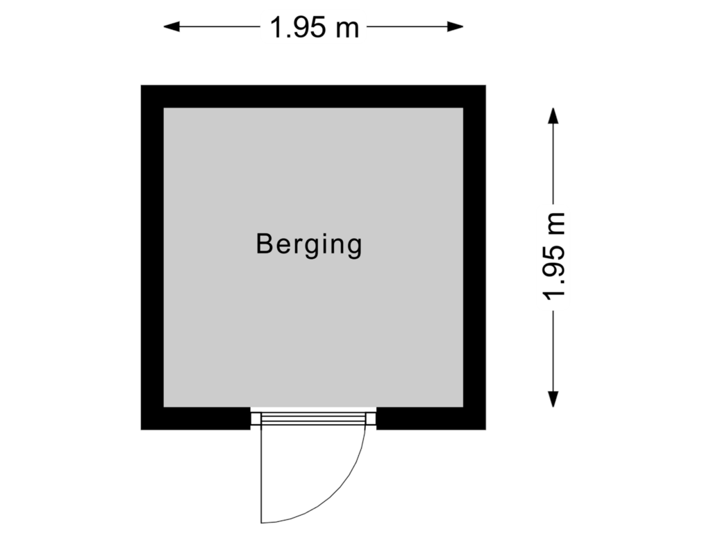 View floorplan of Berging of Geep 17