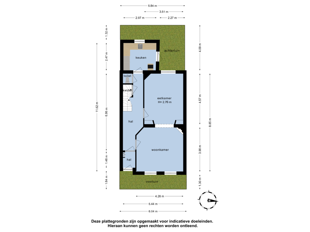 Bekijk plattegrond van Overzicht woning van Noordereinde 207