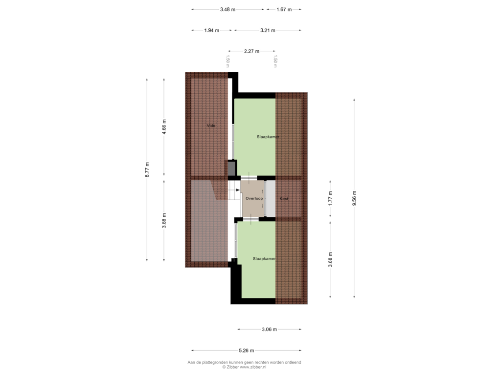 View floorplan of Tweede Verdieping of Hulkestein 14