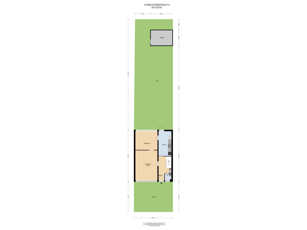 Bekijk plattegrond van Situatie van Utrechtsestraat 5