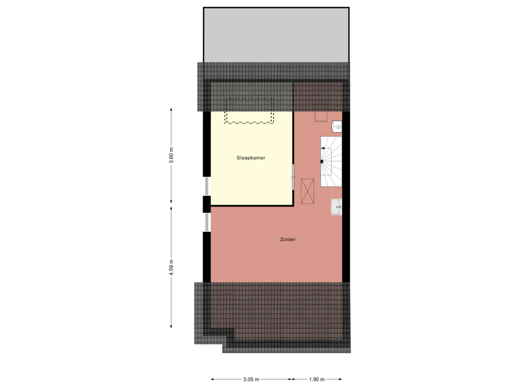 Bekijk plattegrond van 1e verdieping van Havenplein 6