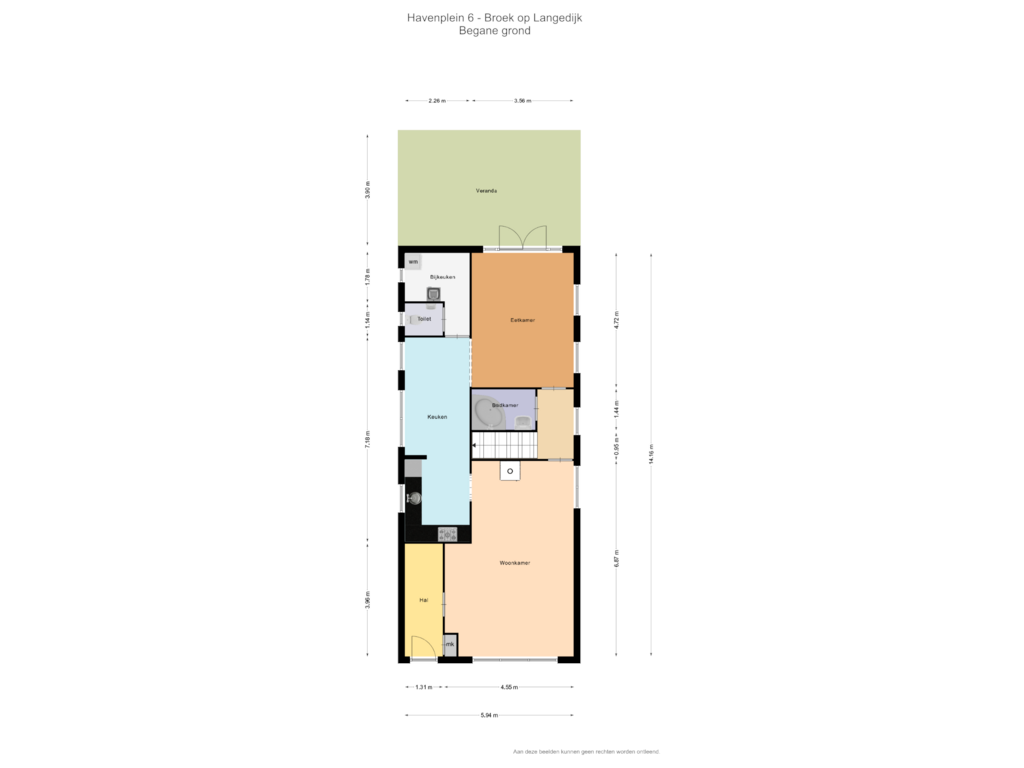 View floorplan of BG of Havenplein 6