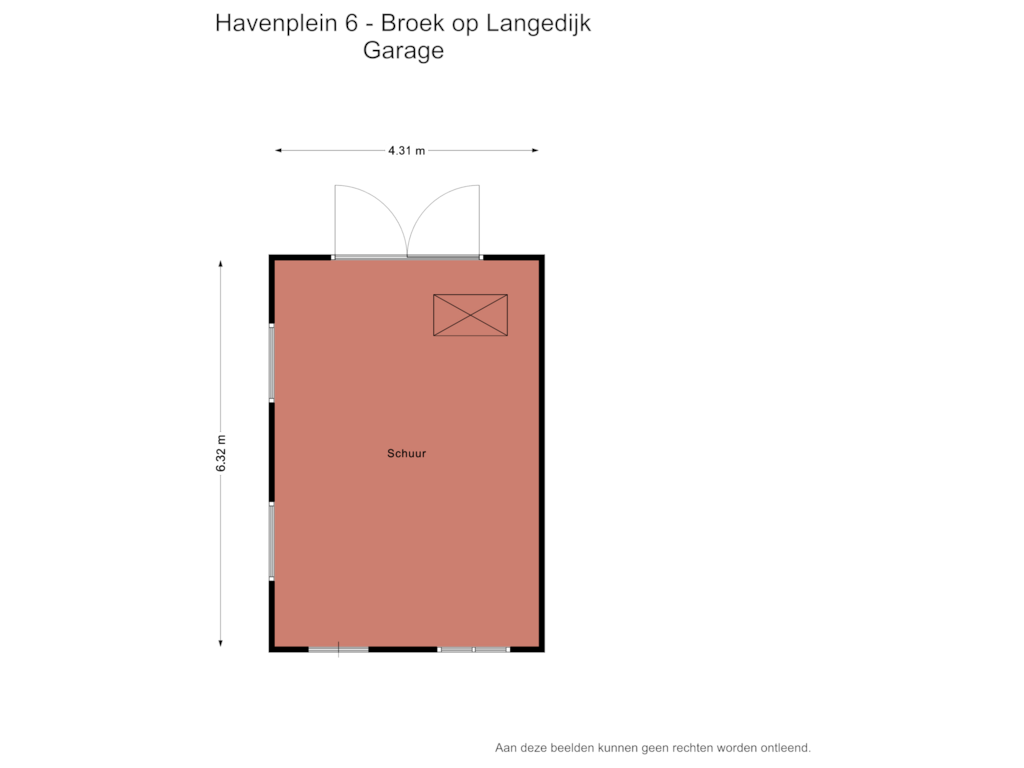 View floorplan of Garage of Havenplein 6