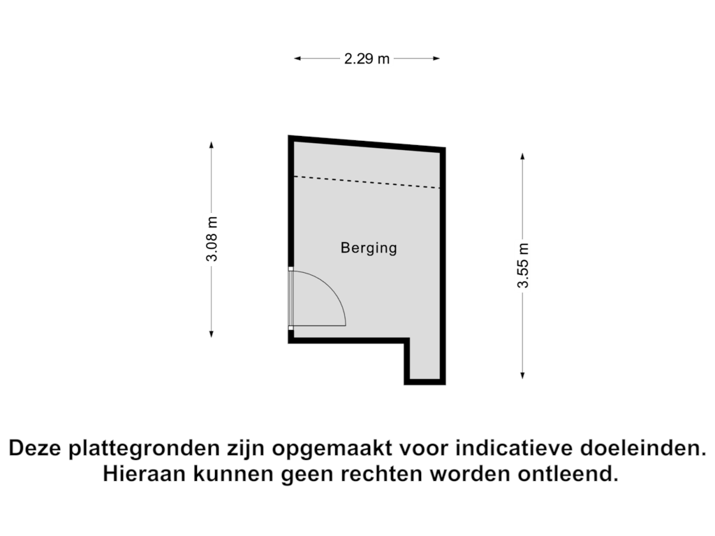 Bekijk plattegrond van Berging van den Doolaardstraat 7